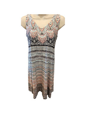 Santorini athleta mini stretch tribal geometric knit dress beach summer small